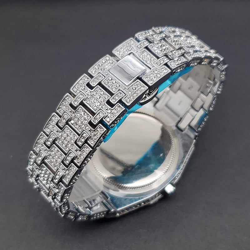 Relógio Luxury Diamond Men's Watch